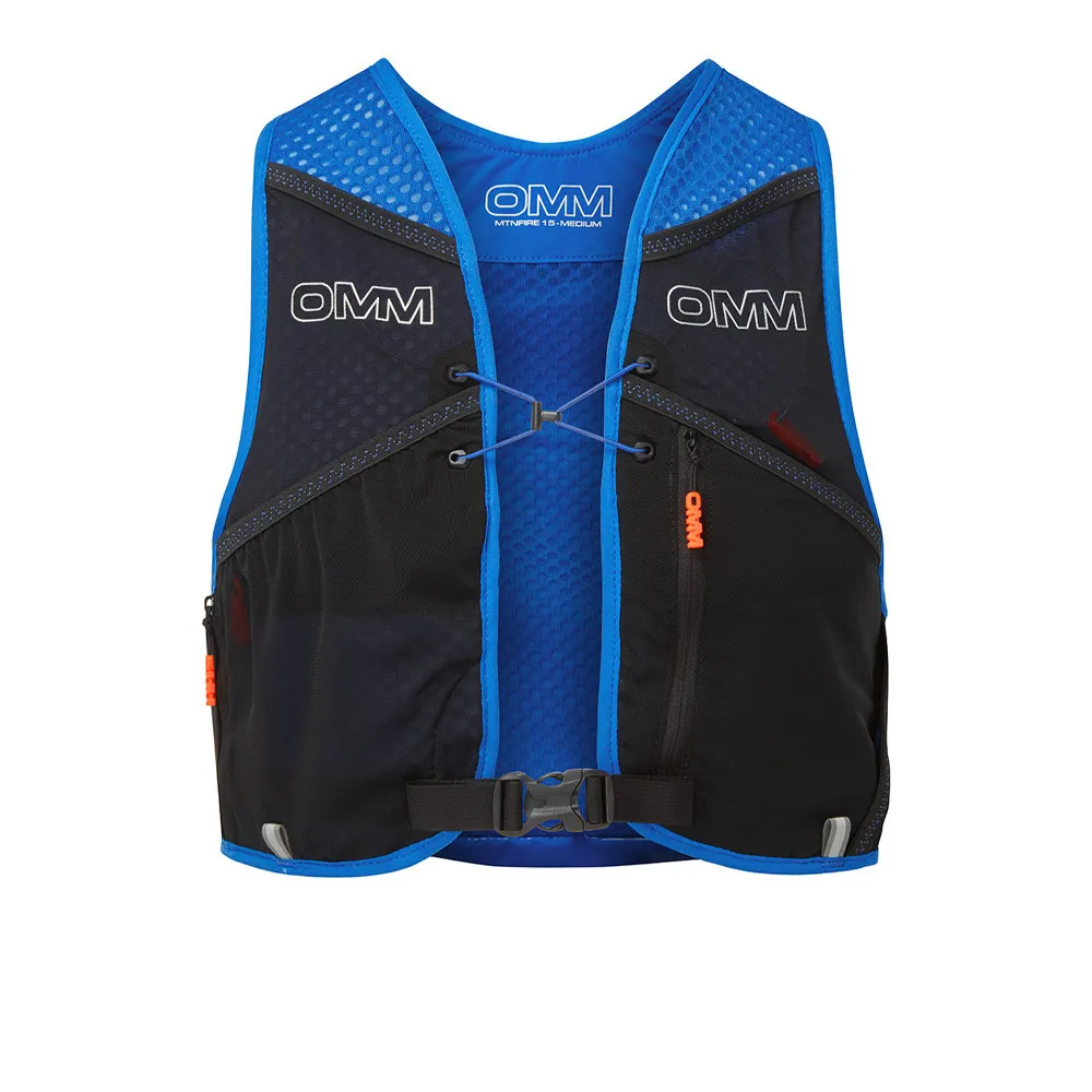 OMM MountainFire 15L Running Vest with 2 x 350ml Flexi Flasks (Large) - AW24