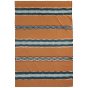 Organic Cotton Jacquard Twin Blanket - Luna Mesa Cashew