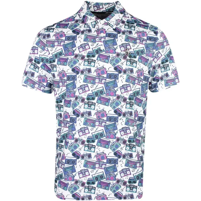Original Penguin Boom Box Print Golf Polo