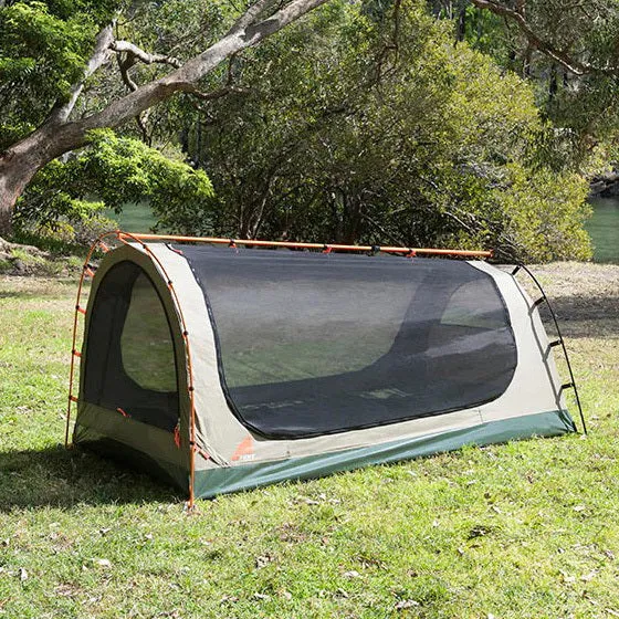 Oztent DS-1 Pitch Black Single Dome Swag Tent