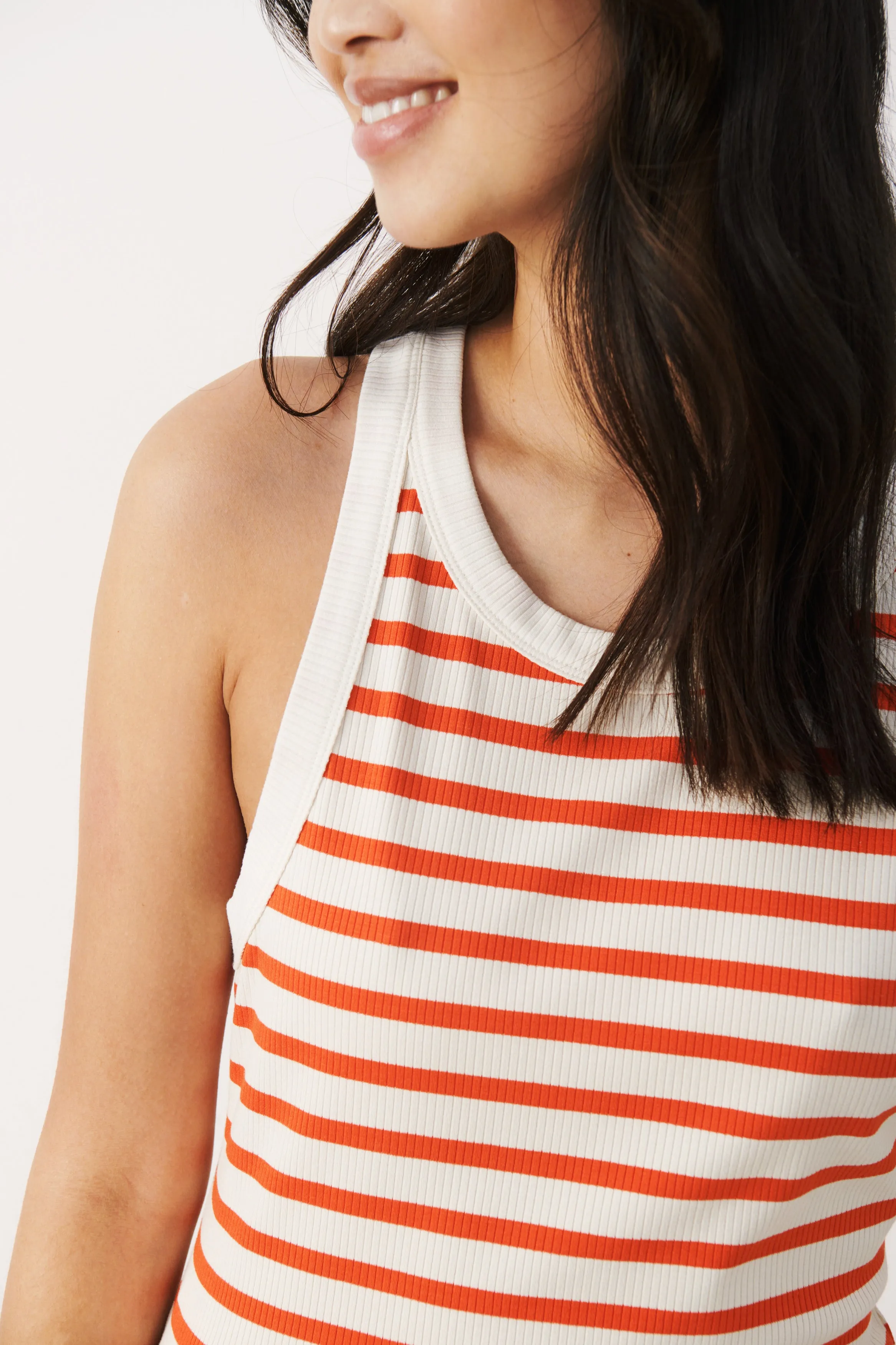 PART TWO ALBERTINE VEST TOP IN GRENADINE STRIPE 7703