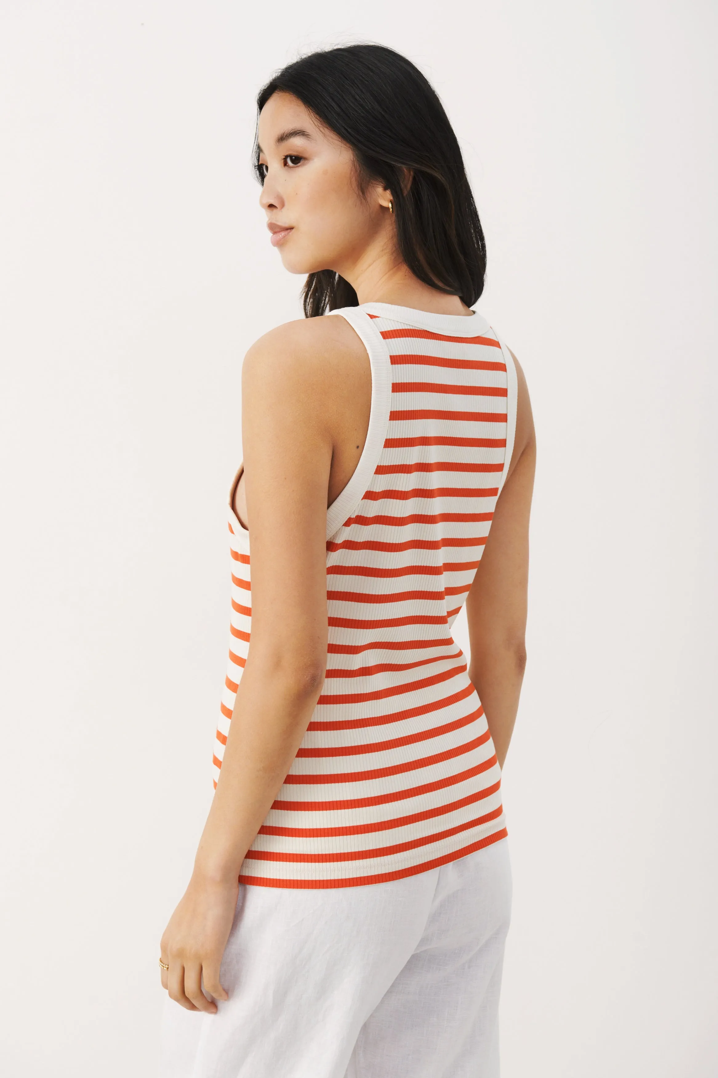 PART TWO ALBERTINE VEST TOP IN GRENADINE STRIPE 7703