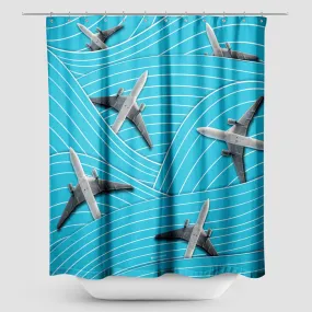 Plane Waves - Shower Curtain