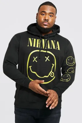 Plus Nirvana License Sleeve Print Hoodie