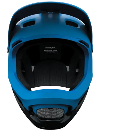 POC Coron Air MIPS Full Face Helmet - Opal Blue-Uranium Black Metallic