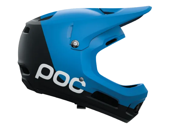 POC Coron Air MIPS Full Face Helmet - Opal Blue-Uranium Black Metallic