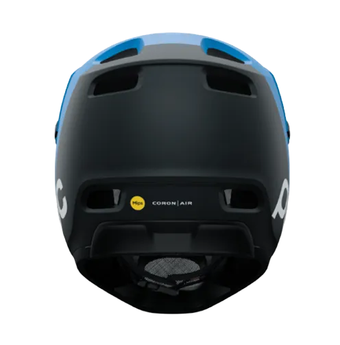 POC Coron Air MIPS Full Face Helmet - Opal Blue-Uranium Black Metallic