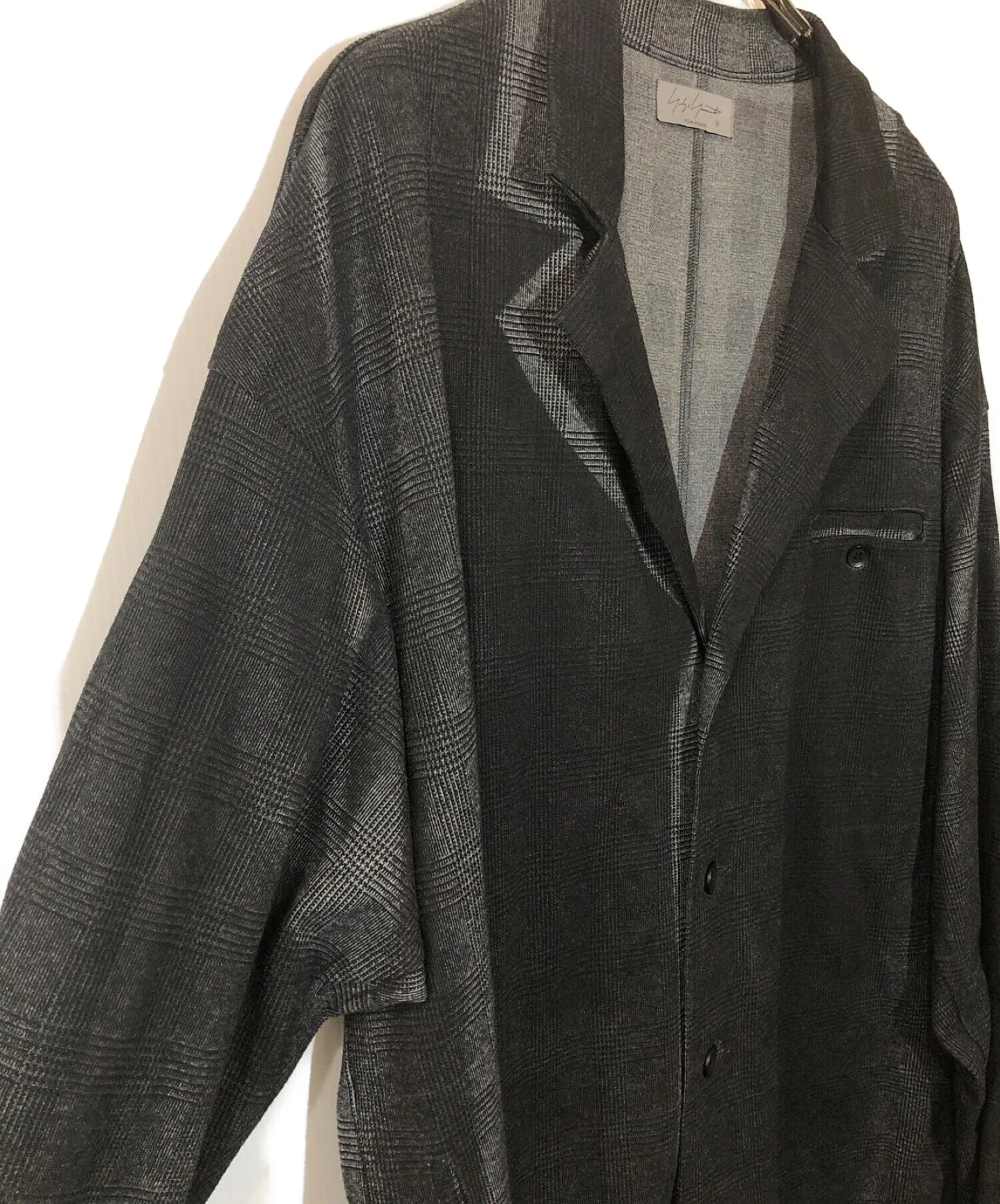 [Pre-owned] Yohji Yamamoto pour homme Glen Check Long Jacket HG-T74-983