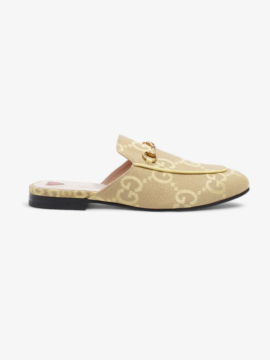 Princetown Mules Yellow Monogram / Gold Canvas EU 40.5 UK 7.5