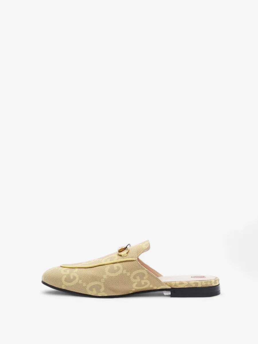 Princetown Mules Yellow Monogram / Gold Canvas EU 40.5 UK 7.5