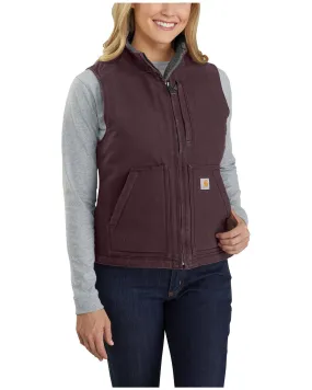 Product Name:  Carhartt Women's Washed Duck Sherpa Lined Relaxed Fit Vest