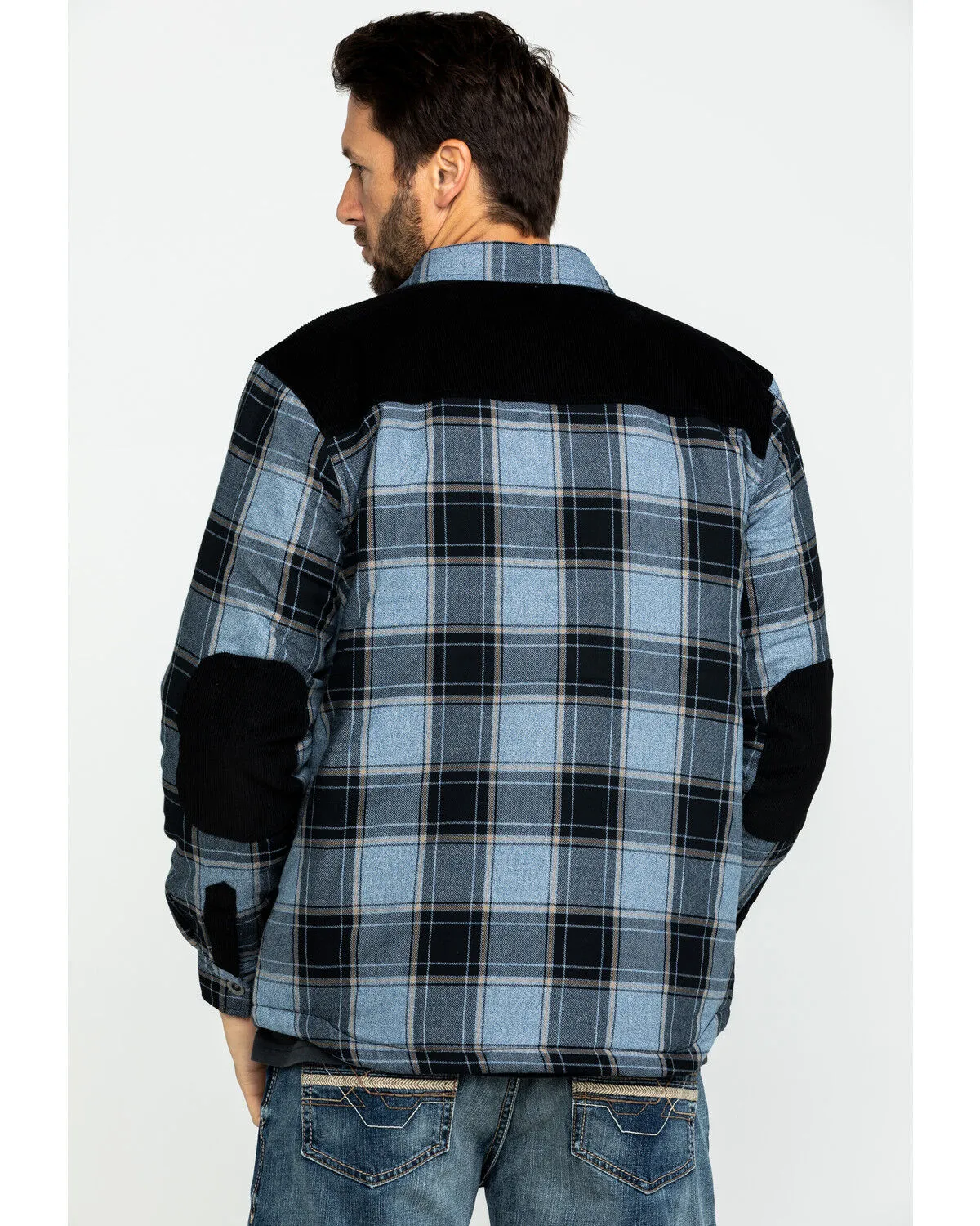 Product Name:  Moonshine Spirit Men's Goleta Plaid Mixed Flannel Nylon Shirt Jacket