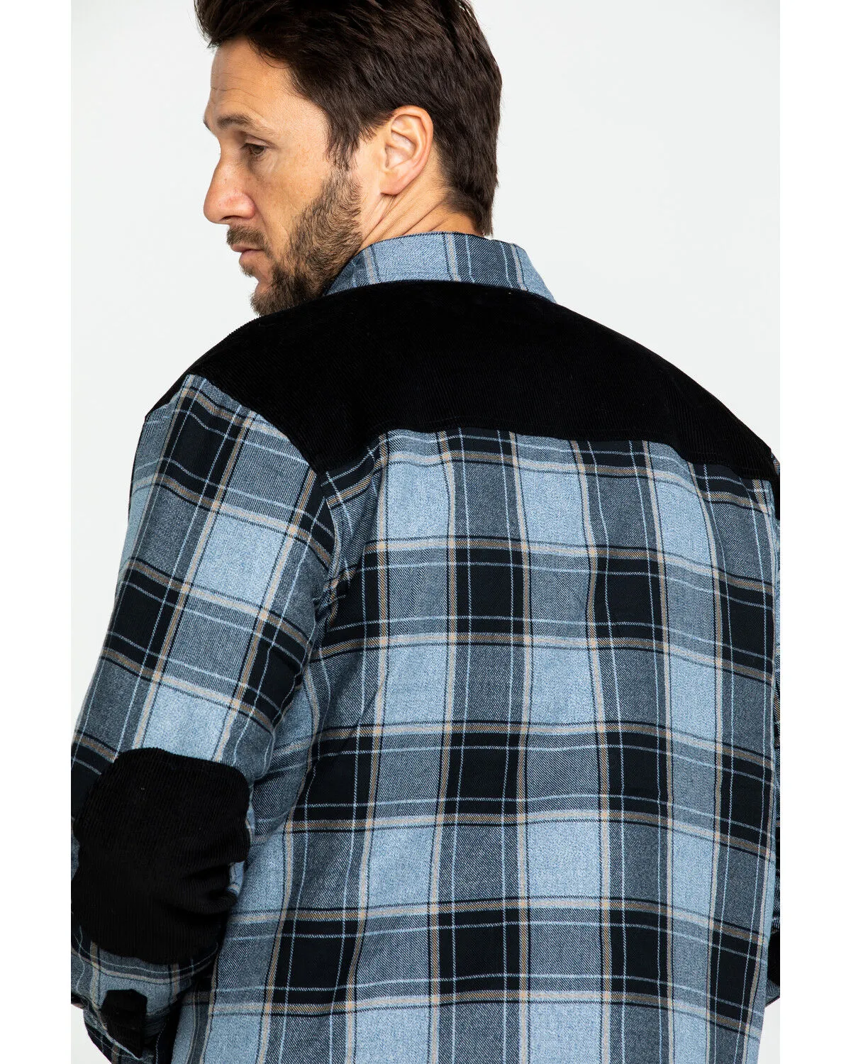 Product Name:  Moonshine Spirit Men's Goleta Plaid Mixed Flannel Nylon Shirt Jacket