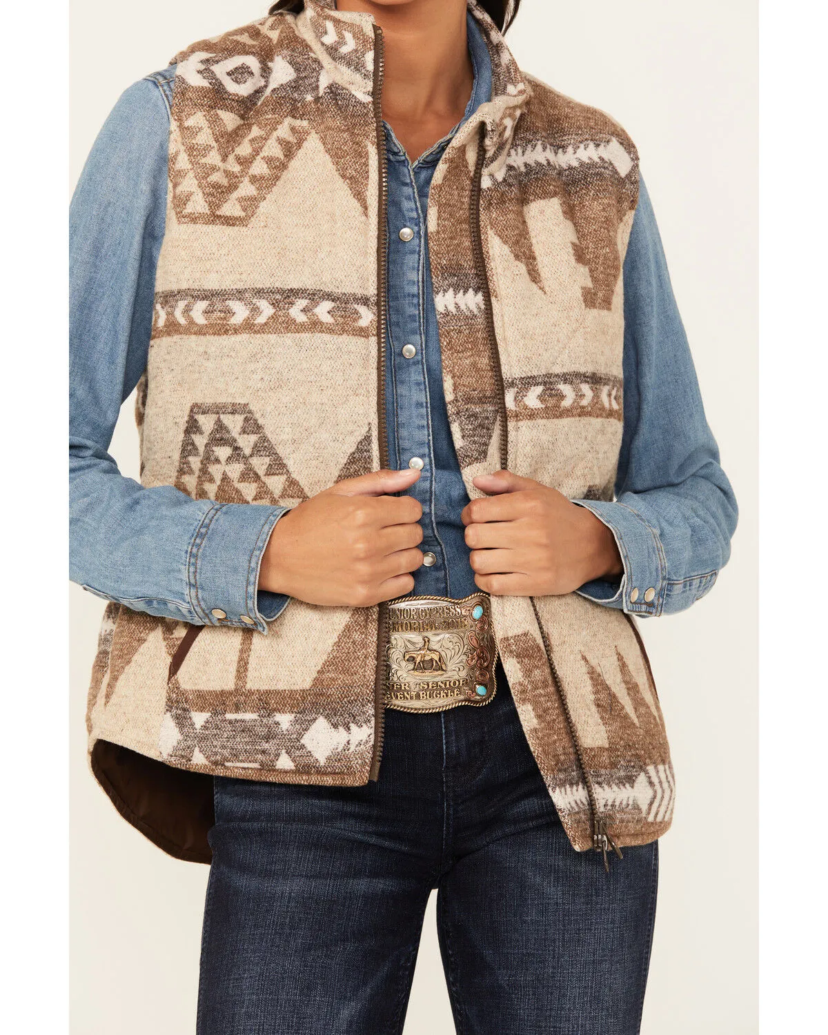 Product Name:  Outback Trading Co Women's Southwestern Print Tennessee Vest