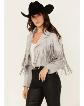 Product Name:  Saints & Hearts Women's Faux Suede Fringe Jacket