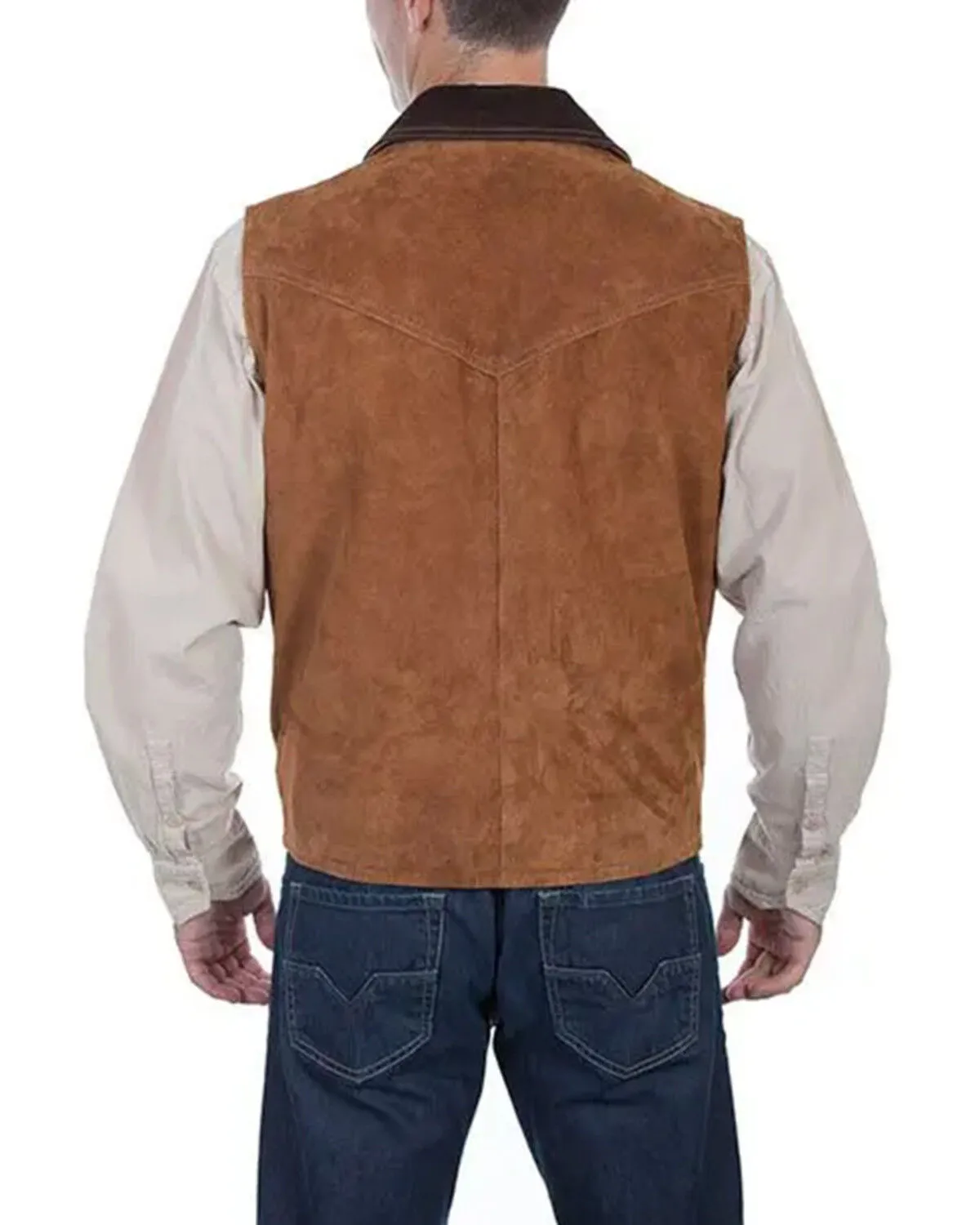 Product Name:  Scully Men's Two Tone Concealed Carry Suede Vest - Big