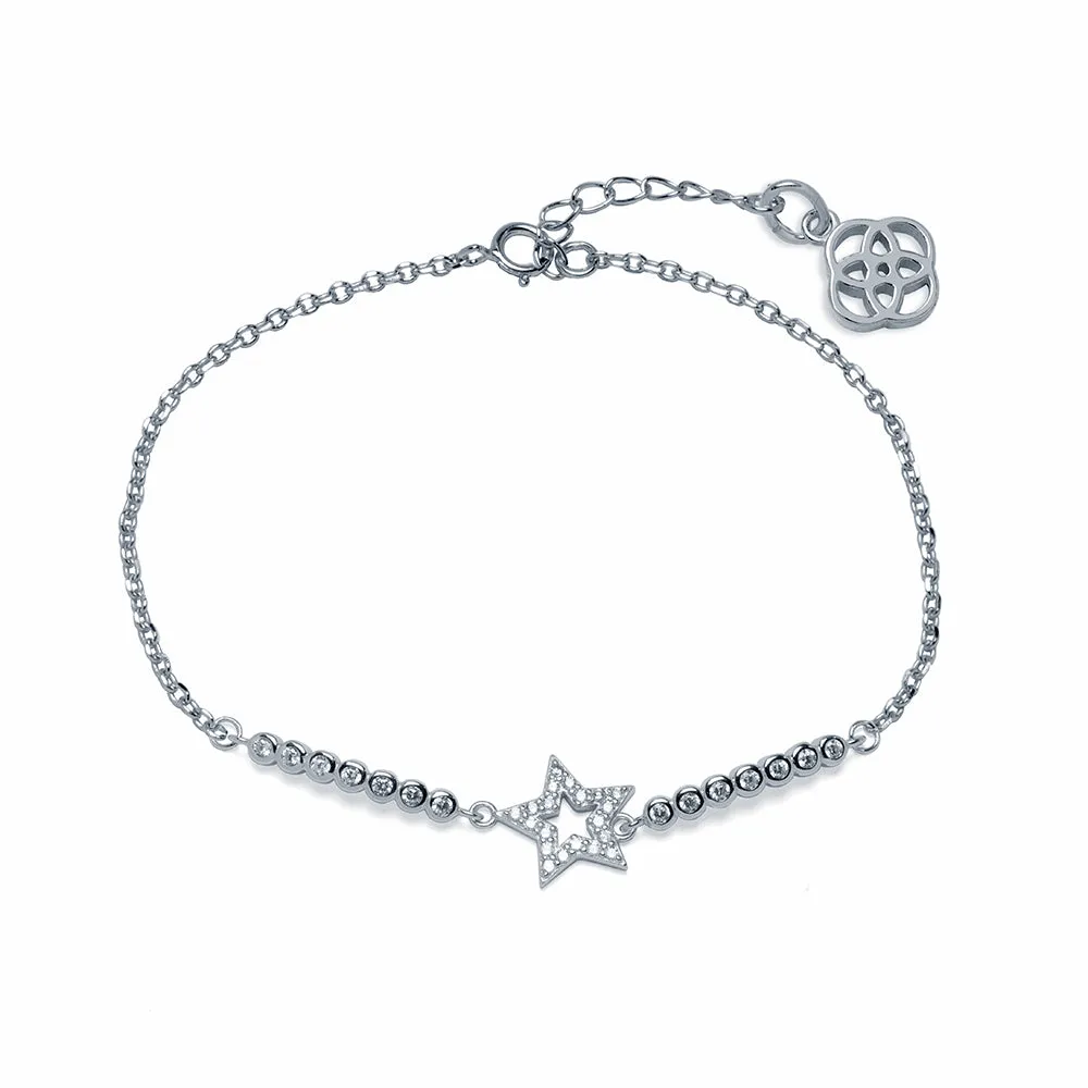 Pulsera Estrella Fugaz en Plata