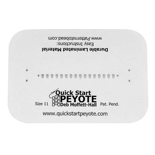 Quick Start Peyote Cards, By Deb Moffet-Hall For 11/0 Seed Beads (3 Pack)