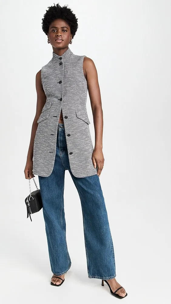 rag & bone   Slade Italian Tweed Vest Dress 