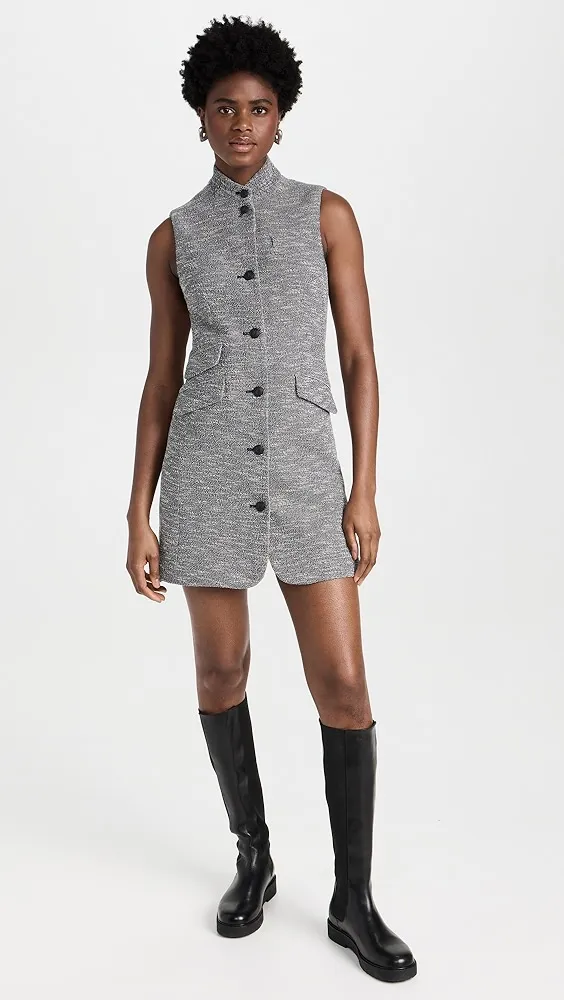 rag & bone   Slade Italian Tweed Vest Dress 