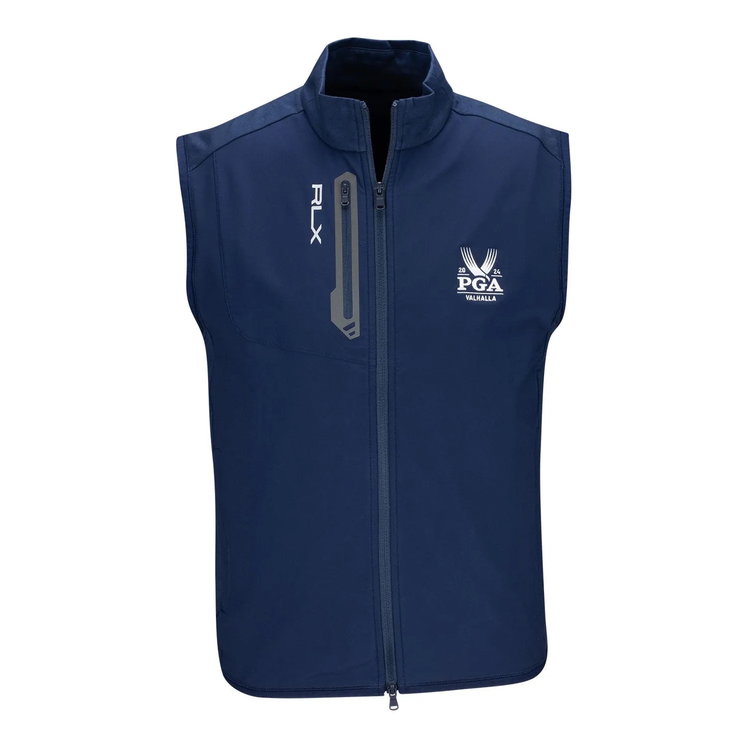 Ralph Lauren 2024 PGA Championship Men's Techy Terry Full Zip Vest in Refinded Navy