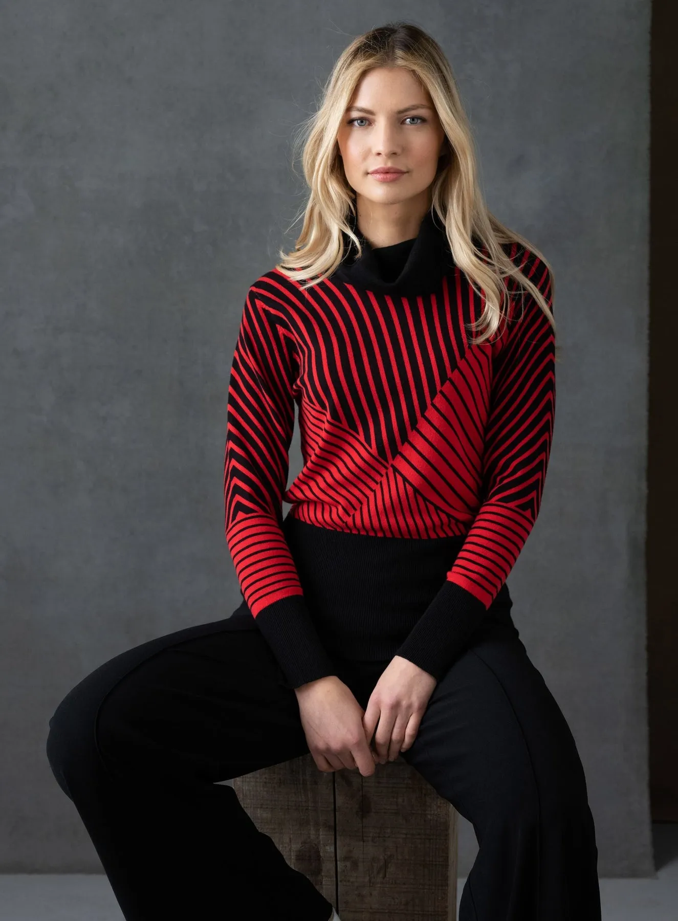 Red & Black Sweater