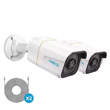 Reolink 10MP Add-on PoE Bullet Camera with 18M Network Cable - 2Pack | Kaleidoscope