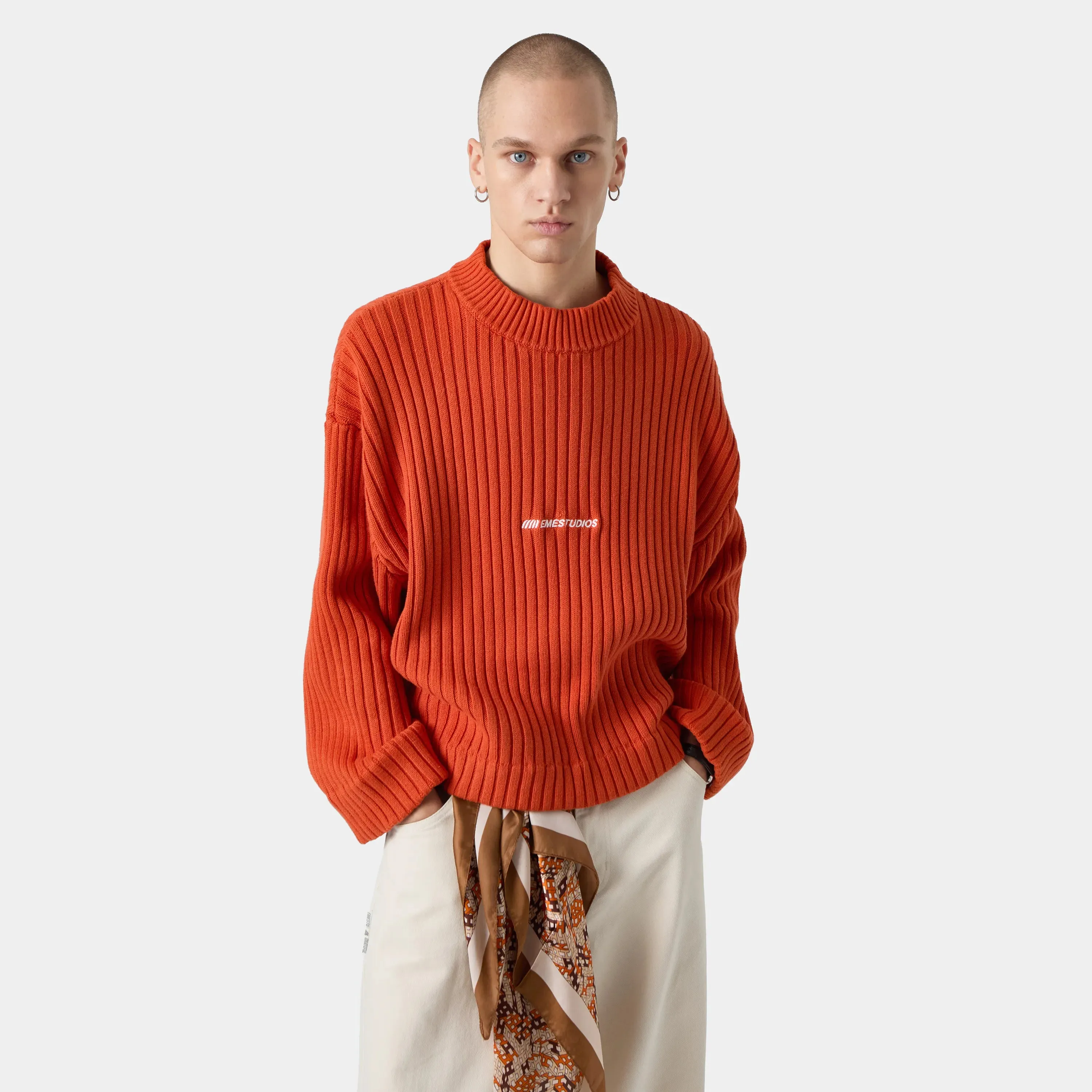 Riot Knit Brick Baggy Sweater