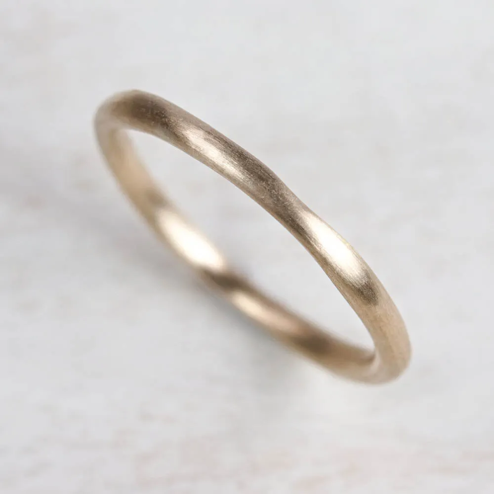 Round Sculpted Stacking Ring