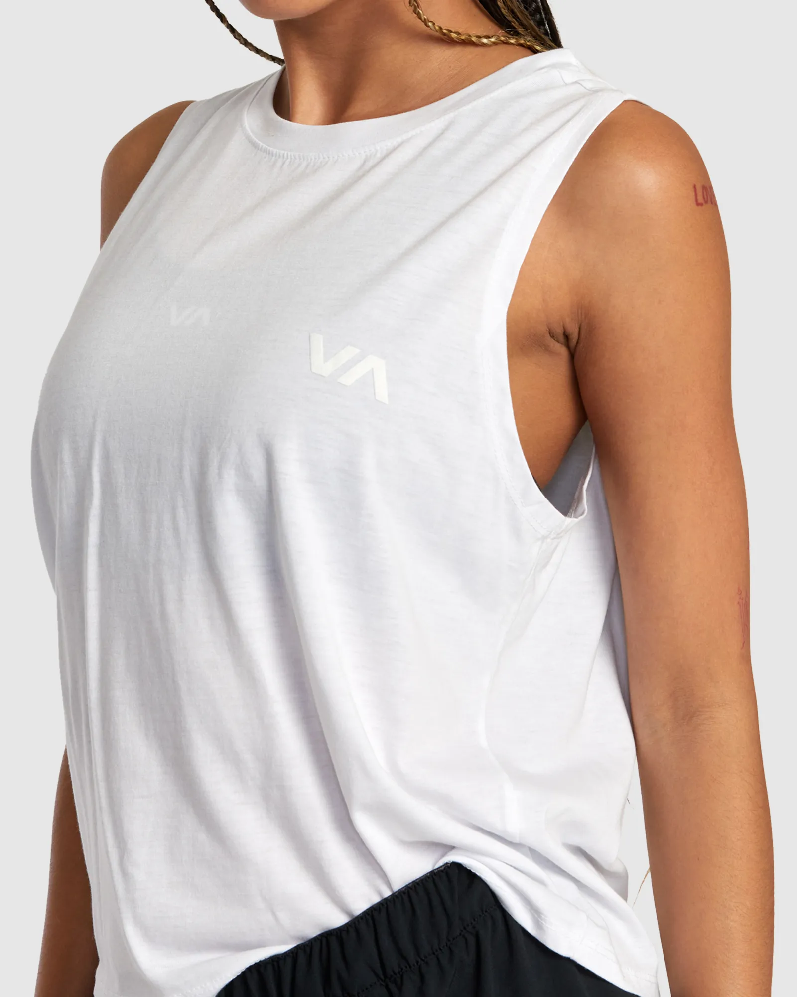 Rvca Va 2 - Sports Vest Top For Women - White | SurfStitch