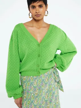 Sacs of Ashbourne   Fabienne Chapot Rosie Bubble Cardigan-Parakeet