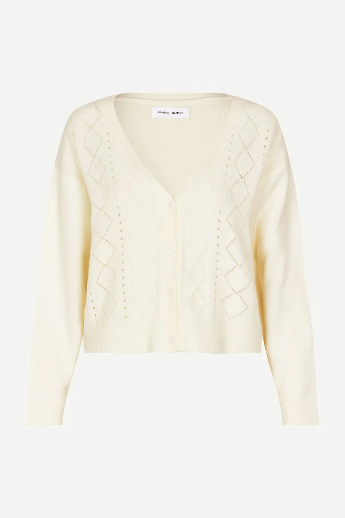 Sacs of Ashbourne   Samsoe Samsoe Salee Cardigan Clear Cream