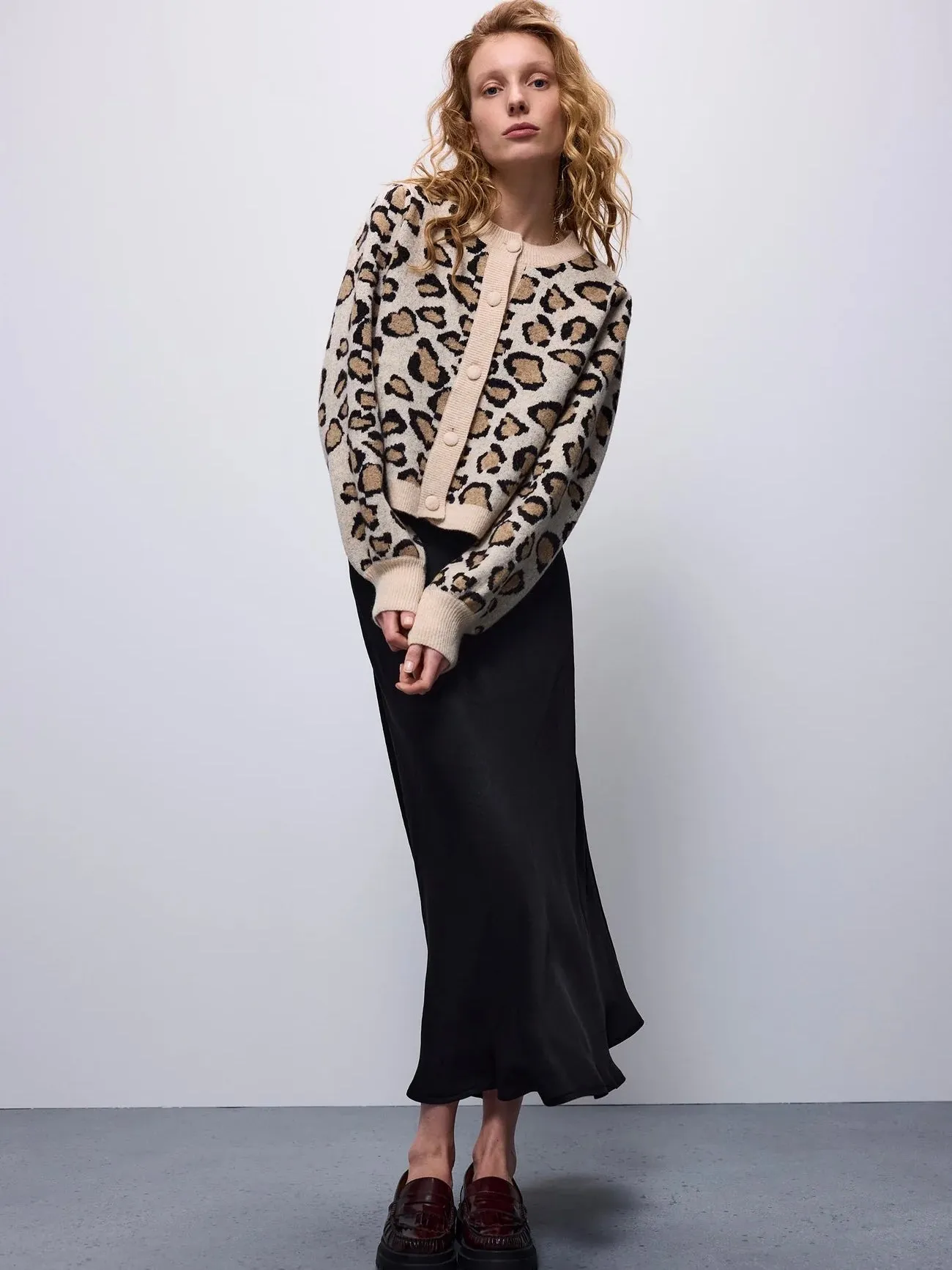 Sacs of Ashbourne   Summum Leopard Cardigan