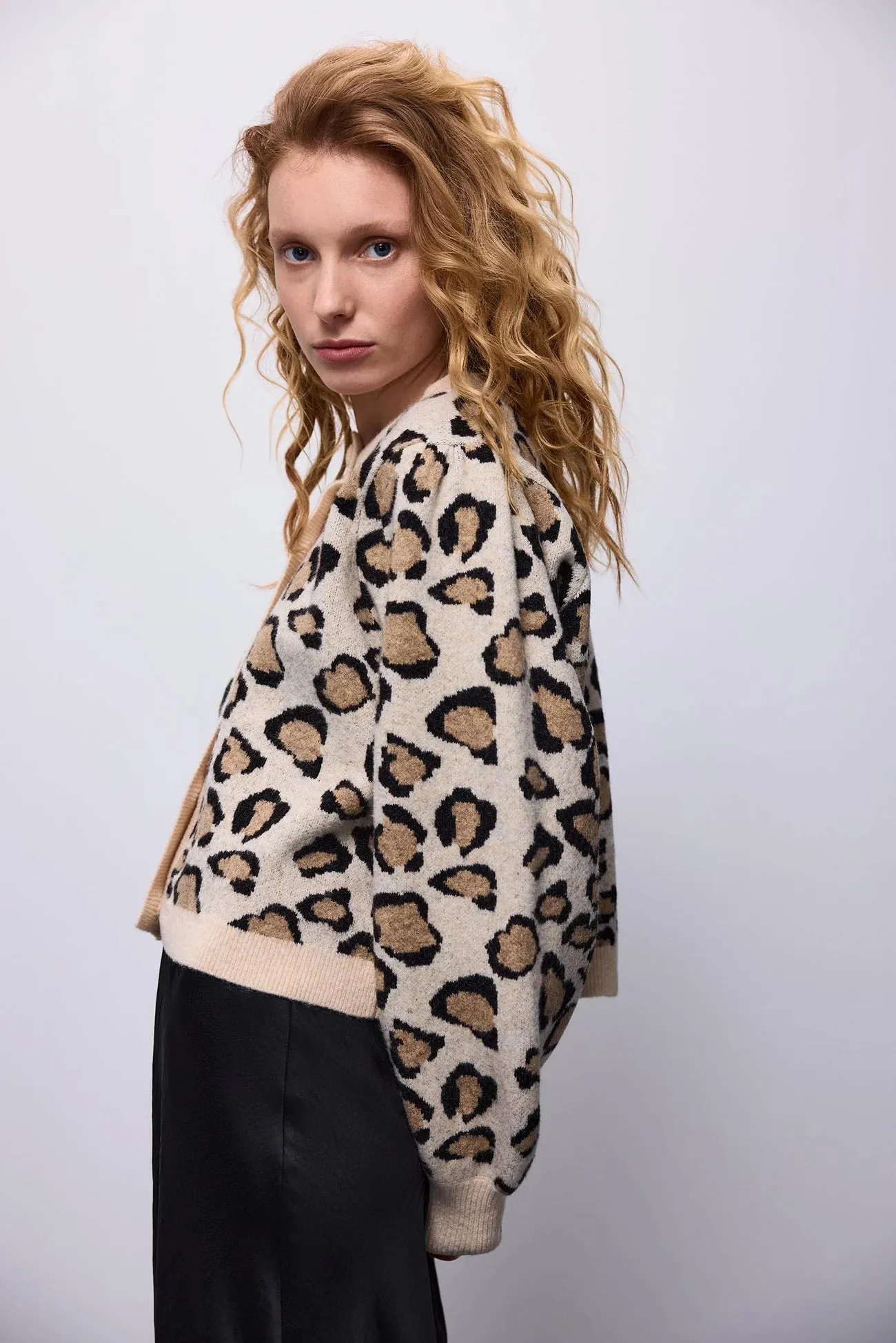 Sacs of Ashbourne   Summum Leopard Cardigan