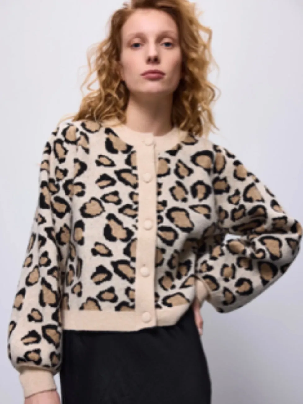 Sacs of Ashbourne   Summum Leopard Cardigan