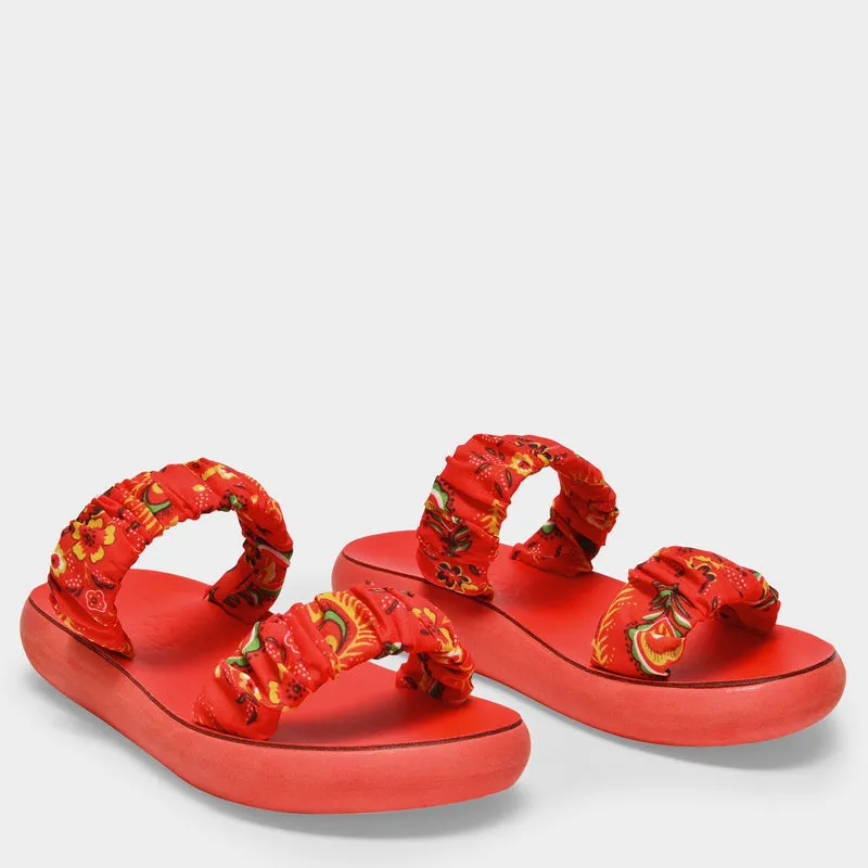 Scrunchie Melia Sandals in Multicoloured Canvas