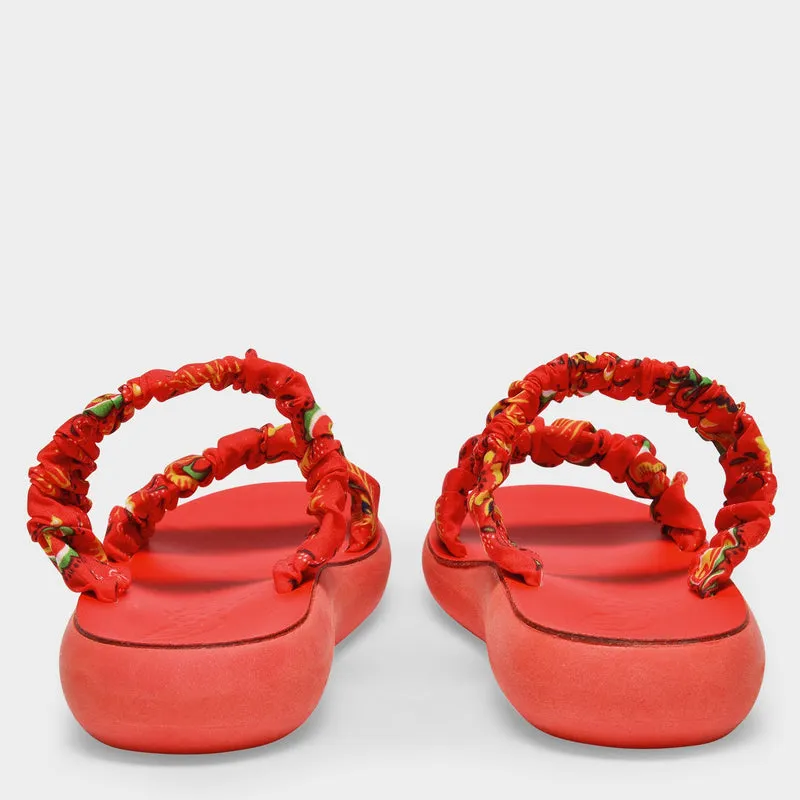 Scrunchie Melia Sandals in Multicoloured Canvas