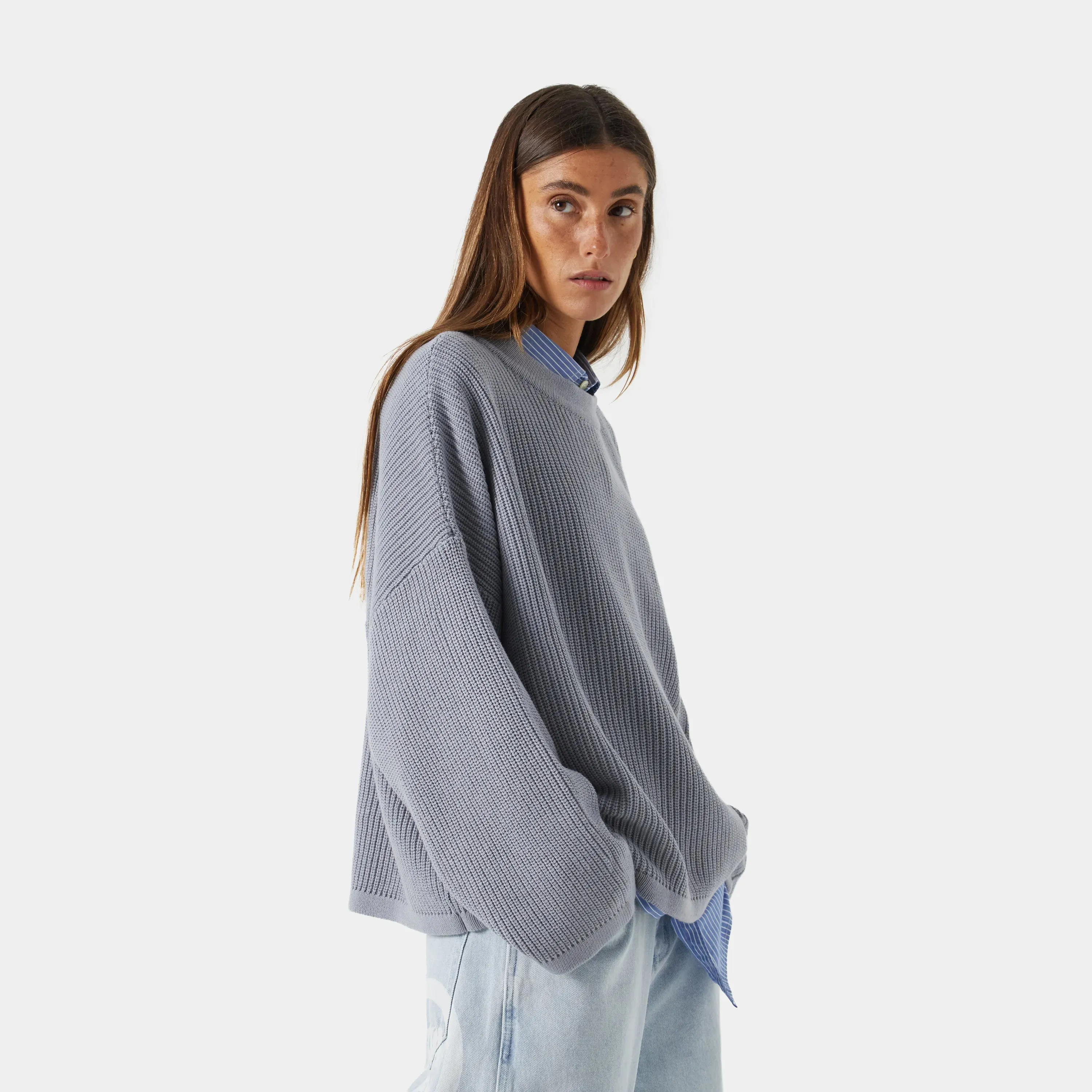 Sleek Stormmist Knit Sweater