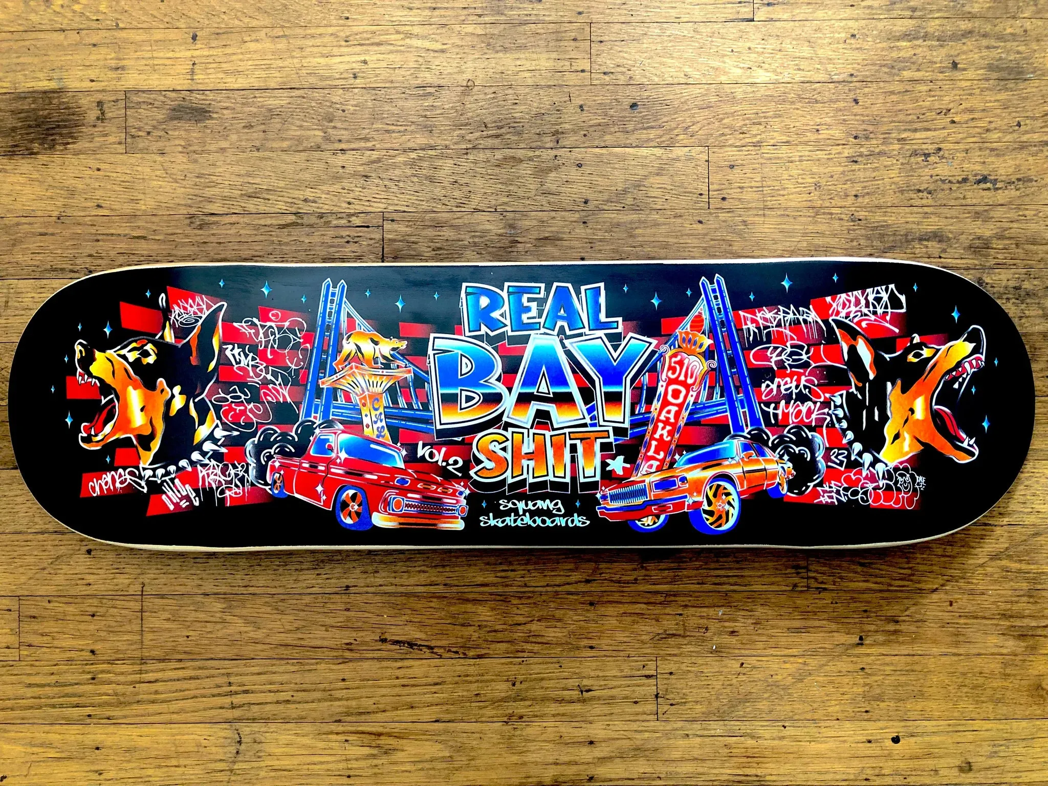 Squang Skateboards Real Bay Shit Vol. 2 Deck 8.38