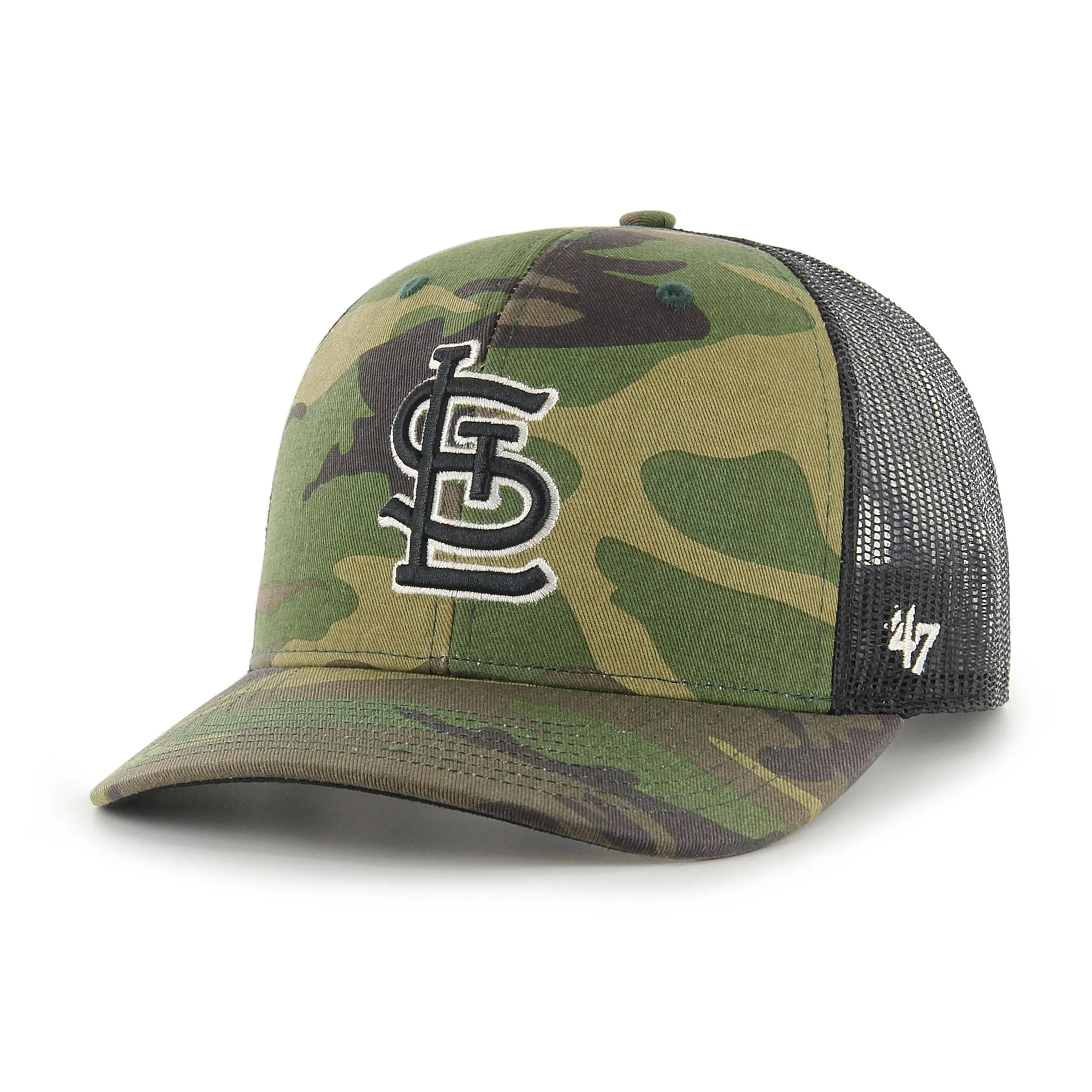 ST. LOUIS CARDINALS CAMO '47 TRUCKER