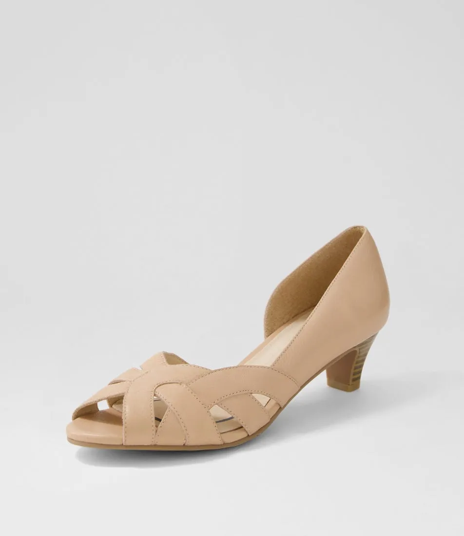 SUPERSOFT Elizabeths Dark Nude Leather Sandals