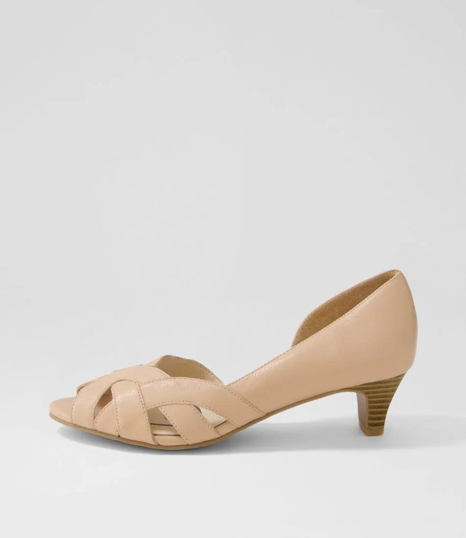 SUPERSOFT Elizabeths Dark Nude Leather Sandals