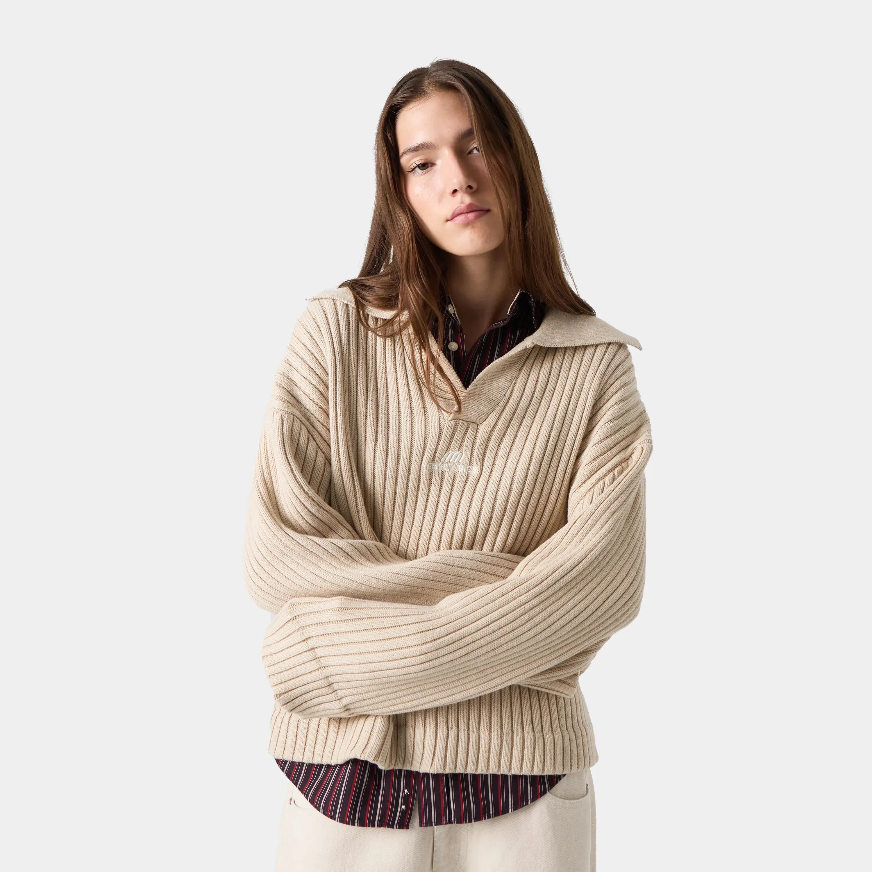 Swan knit Baggy Sweater