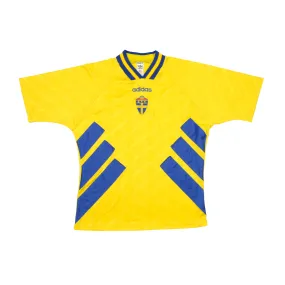 Sweden Original Adidas 1994/1996 Home Vintage Football Shirt Large