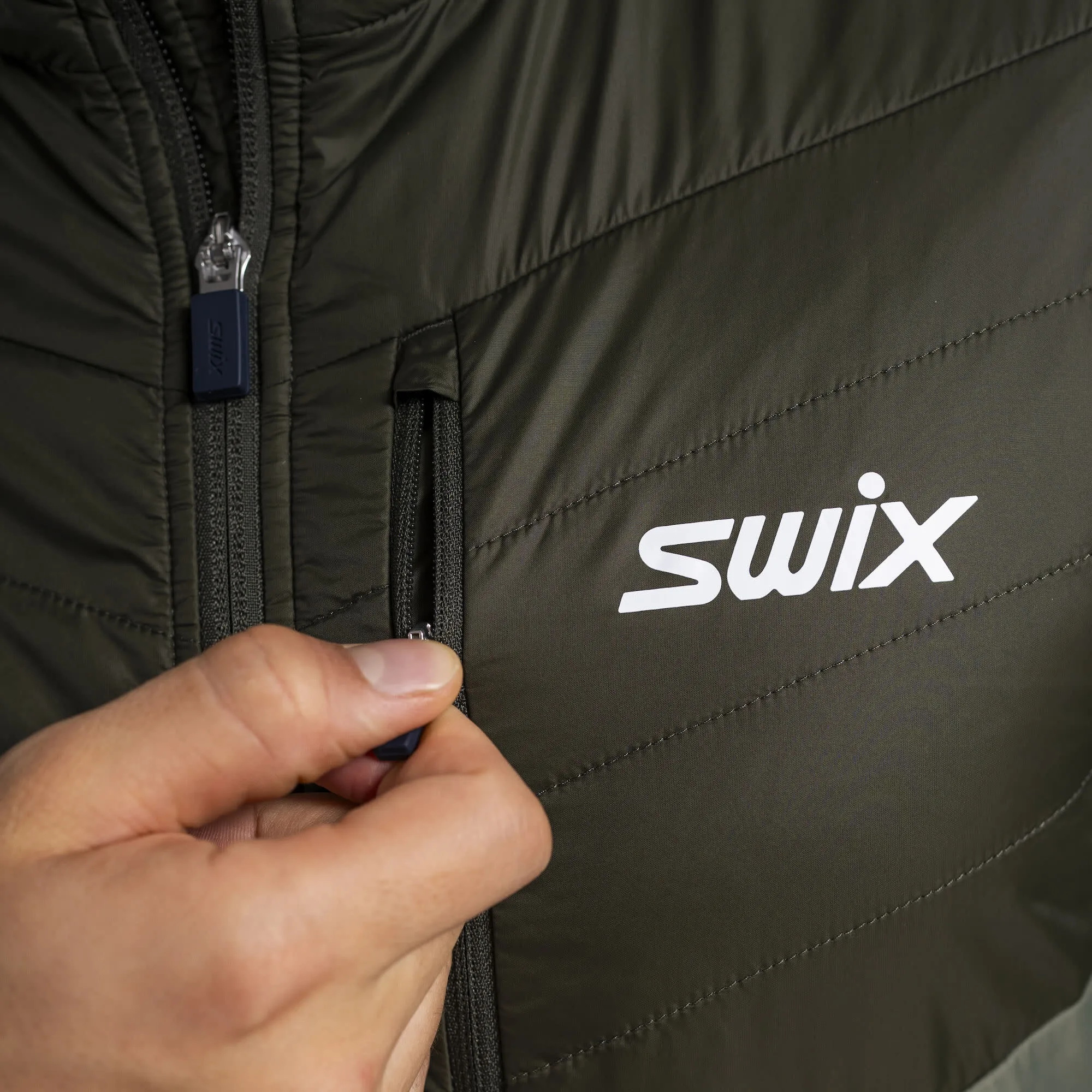 Swix Men's Dynamic Hybrid Insulated Jacket Olive/Dark Olive | Buy Swix Men's Dynamic Hybrid Insulated Jacket Olive/Dar