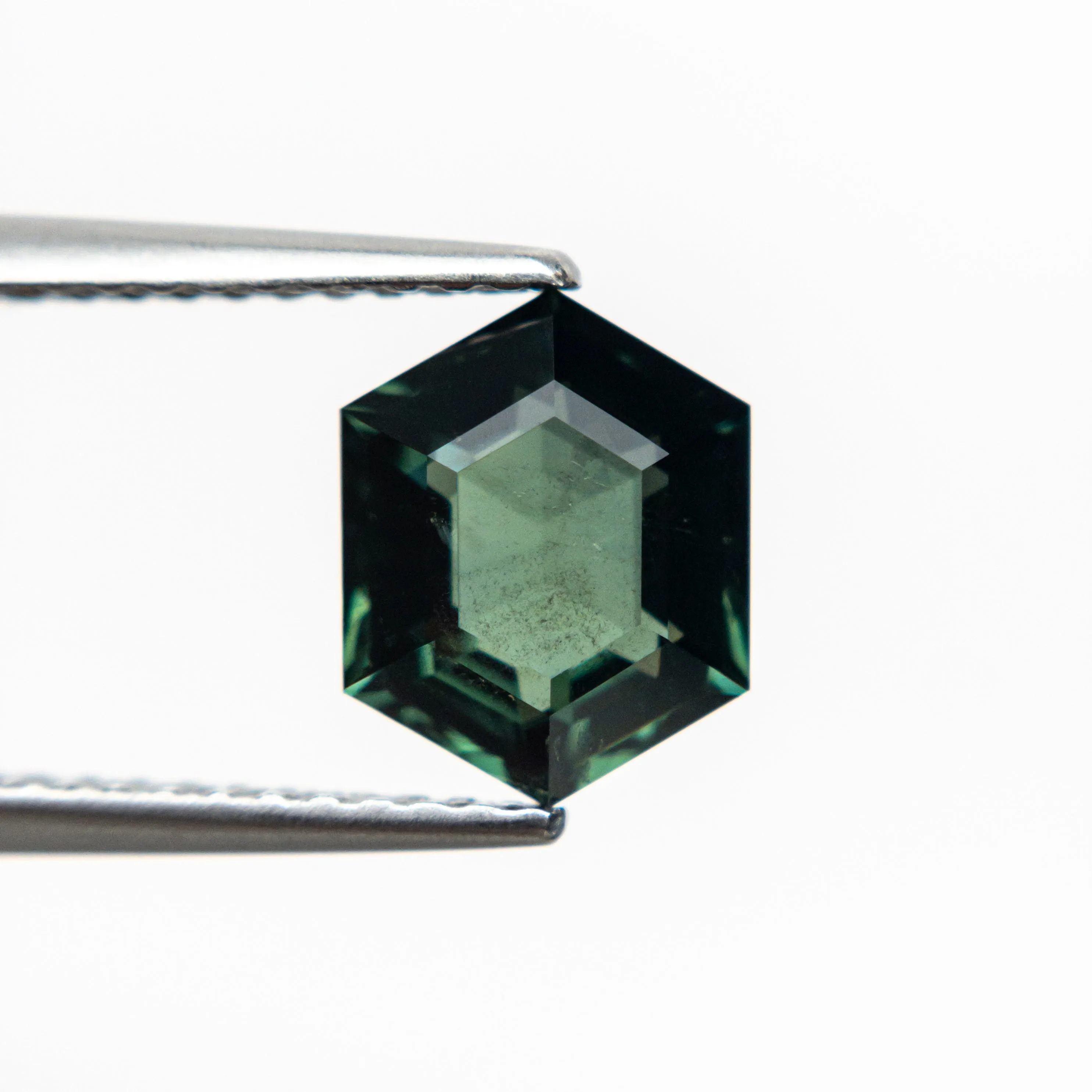 Teal Step Cut Sapphire - 1.99ct Hexagon