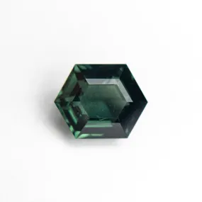 Teal Step Cut Sapphire - 1.99ct Hexagon