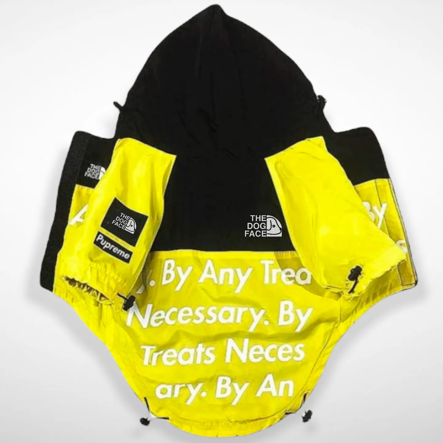 The Dog Face Jacket - Yellow | Wind / Rain Proof Dog Clothing