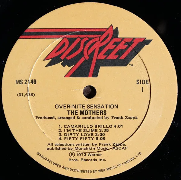 The Mothers ~ Over-nite Sensation