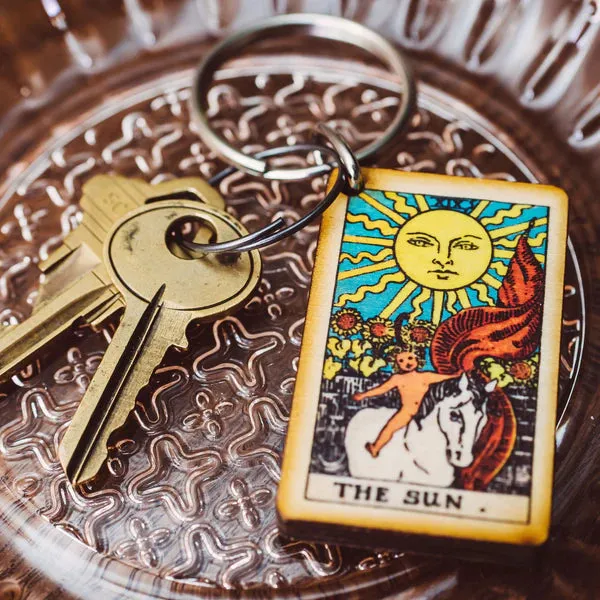 The Sun Tarot Key Chain